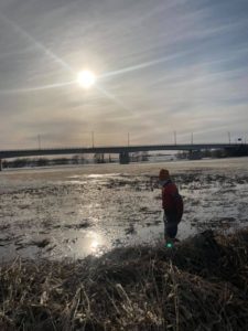 partially frozen ishikari lakes